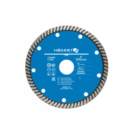 Disc diamantat 125 mm, super subtire