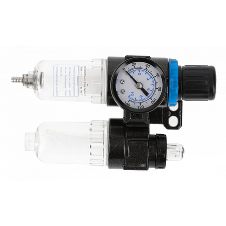 Filtru pentru linia de aer cu regulator si lubrifiant 1/4″, 25/15 ml