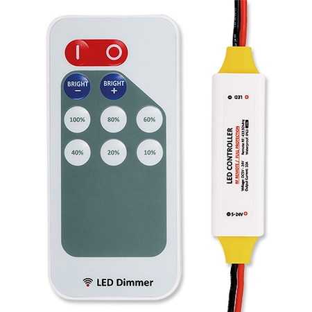 Dimmer profesional cu telecomanda RF pentru benzi LED monocromatice