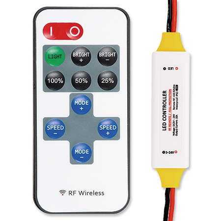 Controller profesional RF pentru benzi LED monocromatice