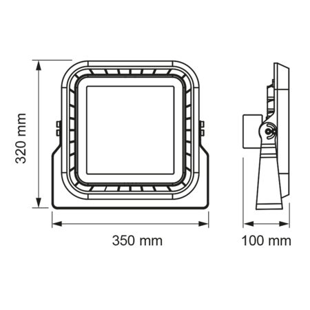 PROIECTOR LED PROFESIONAL 150W DIMABIL 1-10 V DC 5000K IP66