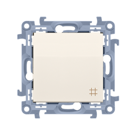 Intrerupator cruce, 10 A, 250V~, crem, borne cu surub