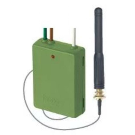 Transmitator radio, 2 canale, montaj incastrat, cu antena externa, Yokis smart home