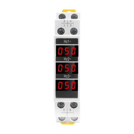 Frecventmetru digital trifazic Sinotimer pentru sina tablou DIN, SDM010HZ