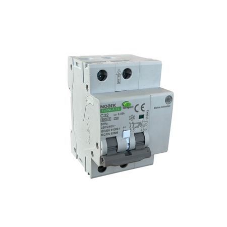 Ex9NLA EL 2P B6 A 30mA RCBO cu detectie a arcului electric (AFDD), electronic, 3 module, Icn=6kA, 2p