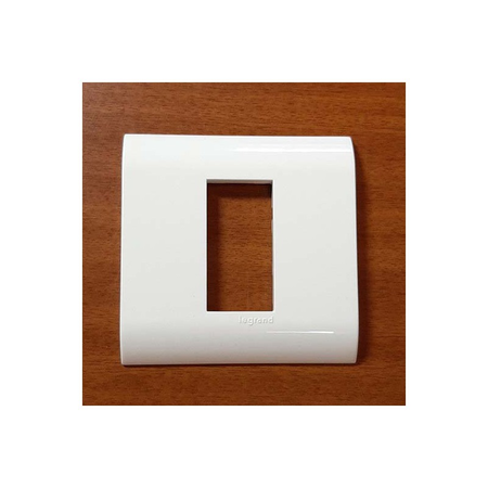 PLACA ORNAMENT PENTRU 1 MODULE, ALB, LEGRAND MOSAIC