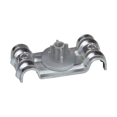 CELO Double metal conduit clip DFT cu plastic insert Ø6 mm steel zincat