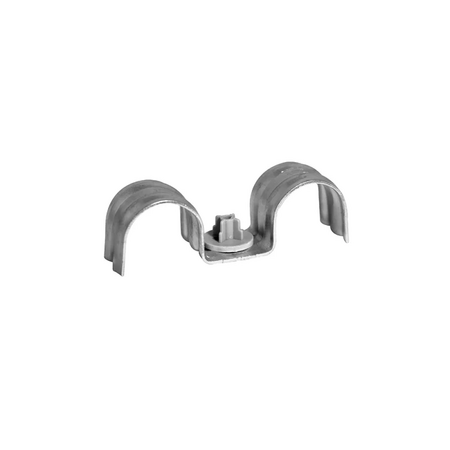 CELO Double metal conduit clip DFT cu plastic insert Ø20 mm steel zincat