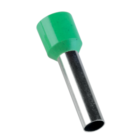 PINI TERMINALI IZOLATI E 10-18/VERDE INCHIS (100 bucati/set) 10 mmp