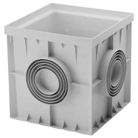 Camin de tragere si vizitare Gewiss DX59402 gama PZ, 200x200x200 mm, baza decupabila pentru suprainaltare, gri