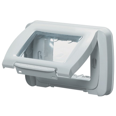 Placa ornament cu suport inclus pentru montaj in zone umede- 3 module- cloud white - system