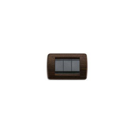 Placa ornament 6 module rondo vimar(idea) wood wenge