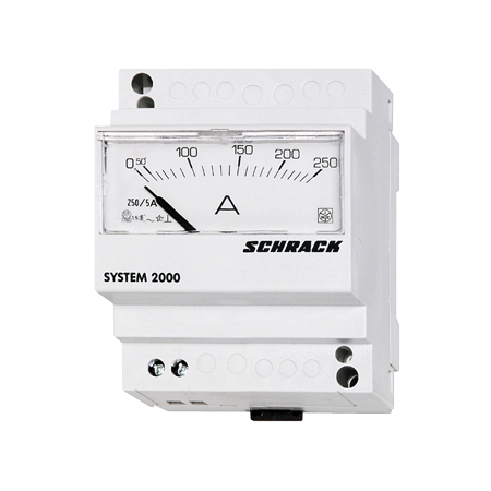 Ampermetru 10A analogic pe sina Schrack