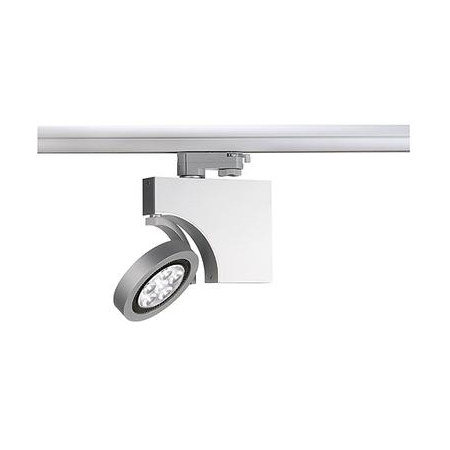 Dome led spot 6x3w,white,with 3-phase adapter,silver housing