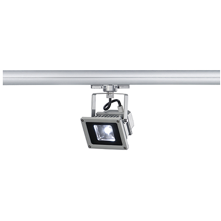 Floodlight,3ph 102 led,silvergrey,10w led,white,3-ph-adapter