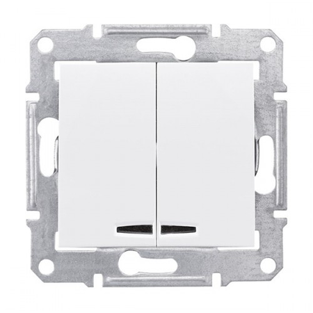 Intrerupator bipolar cu LED 10 AX SEDNA SCHNEIDER titan
