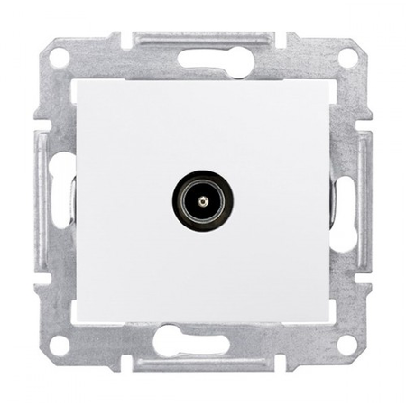 Priza TV de capat,1 db, SEDNA SCHNEIDER, aluminiu