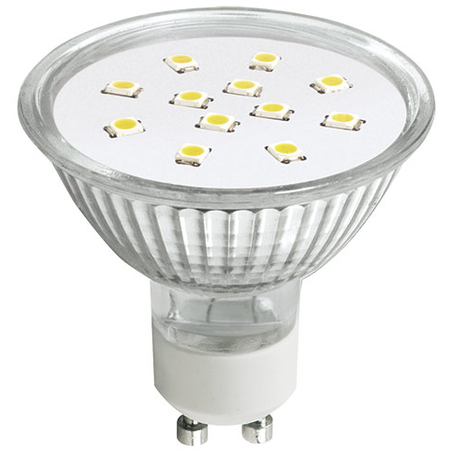 Bec cu led-uri, aled mr16 glass 3w gu10 2700k, lumineco