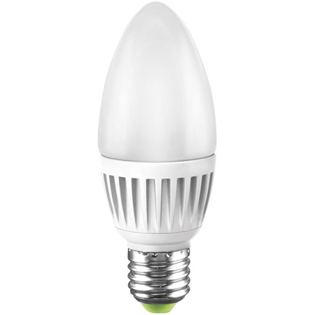 Bec cu led-uri, aled c37 5w e27 2700k, lumineco