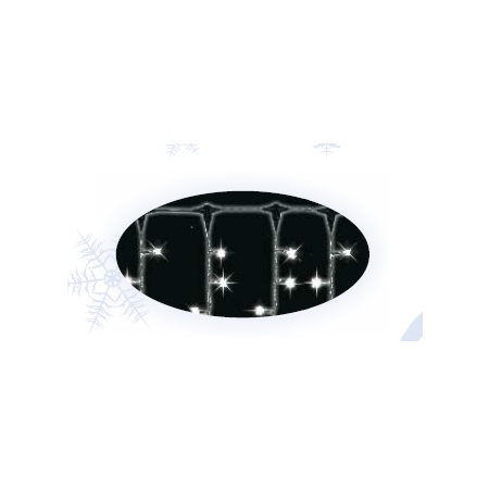 Perdea luminoasa pr33-rw: 900 led-uri rosii, cablu alb, 3x3 m