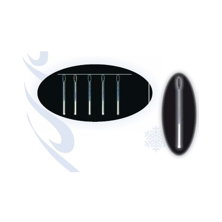 Tub cu led-uri albastre, lungime tub 50 cm, set de 5 tuburi montate pe cablu 6m lungime,