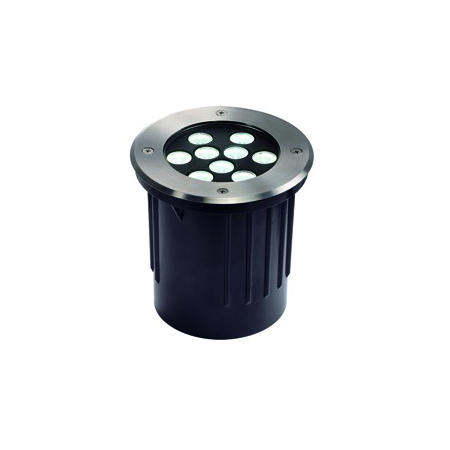 DASAR 9x1W,inox,lumina rece