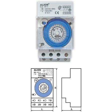 Ceas programator analogic, zilnic, sina din mecanic+mem.alion