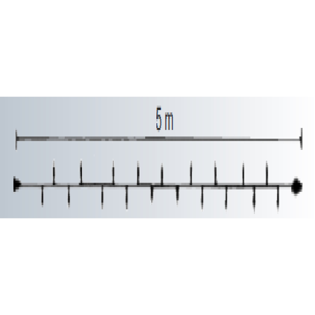 Sir ext. 50 LED Alb Rece cu Cablu Alb 5m