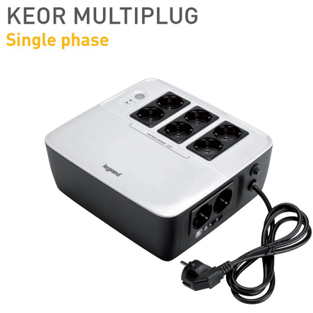 Ups keor multiplug 600/360 10min 600va 230v