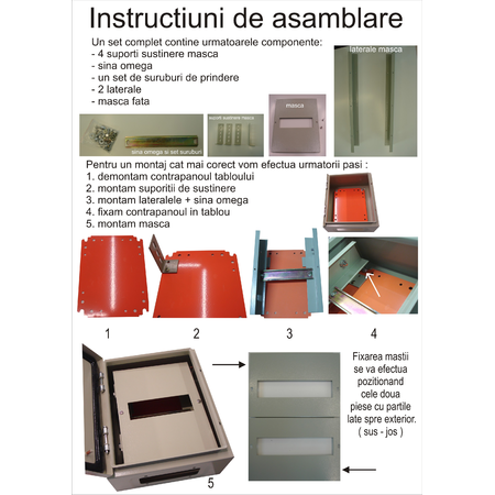 Kit masca + sina DIN 40x30x20cm - 22 module