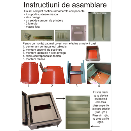 Kit masca + sina DIN 50x40x20cm - 48 module