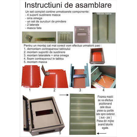 Kit masca + sina DIN 100x80x30cm-234 module