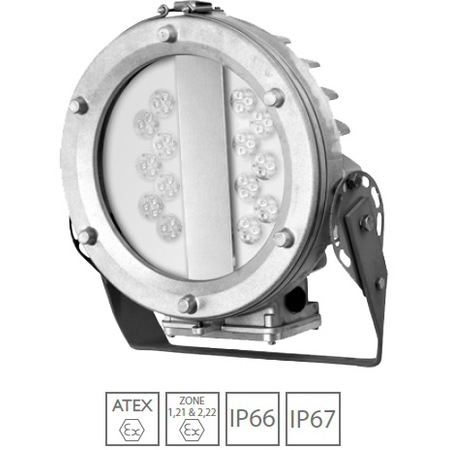 Atm lighting corp iluminat led d9000 antiexplozie 42x1w