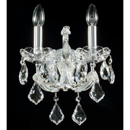 Aplica diamant crystal inverno,2 x e14, 230v, d.32cm,h.28 cm,argintiu