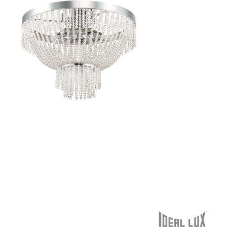 Corp de iluminat cu elemente decorative sub forma de perle din cristal 6x40W