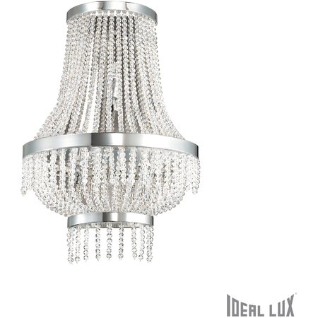 Corp de iluminat cu elemente decorative sub forma de perle din cristal 3x40w