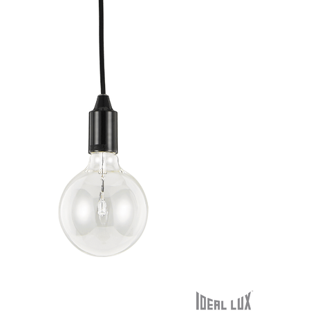 Pendul Edison, 1 bec, dulie E27, D:110mm, H:450/1300mm, Negru