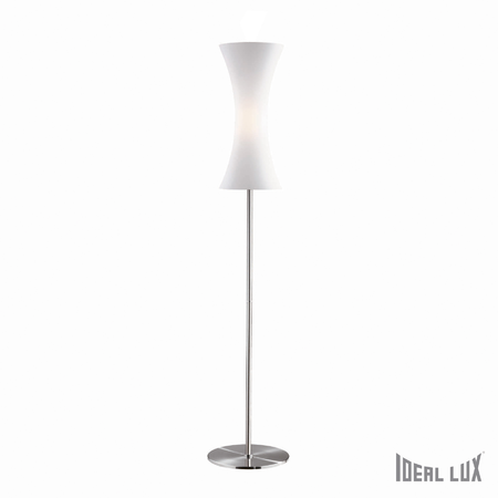 Lampa de podea elica, 1 bec, dulie e27, d:350mm, h:1740mm, alb/nichel