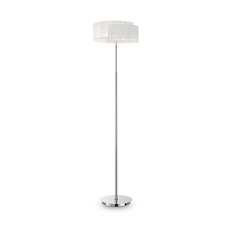 Lampa de podea nastrino, 2 becuri, dulie e14, d:410 mm, h:1560 mm, alb