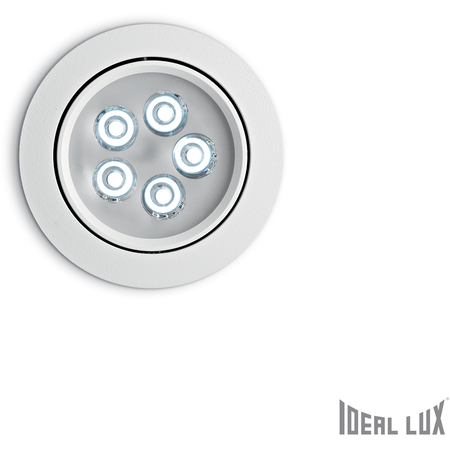 Spot incastrat Delta, D:105 mm 5W, 450Lm, LED, Rotund, Alb