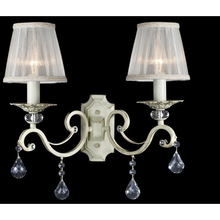 Aplica Diamant Elegant Grace,2 x E14, 230V, D.39cm,H.39 cm,Alb-Auriu