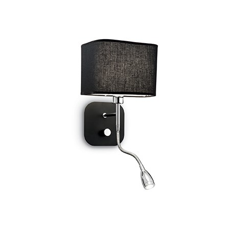 Aplica holiday, 2 becuri, dulie e14 + led, l:180 mm, h:400 mm, negru