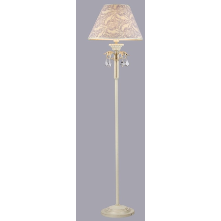 Lampa de podea elegant velvet 1 bec,dulie e27,230v,diam. 44cm ,h165cm,auriu-alb