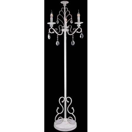 Lampa de podea Elegant Aria ,dulie 3xE14,230V,Diam. 48cm ,H163cm,Alb-Auriu
