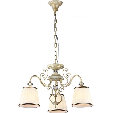 Candelabru Elegant Vintage,3 becuri dulie E14, 230V,D.58cm, H.36 cm,Auriu