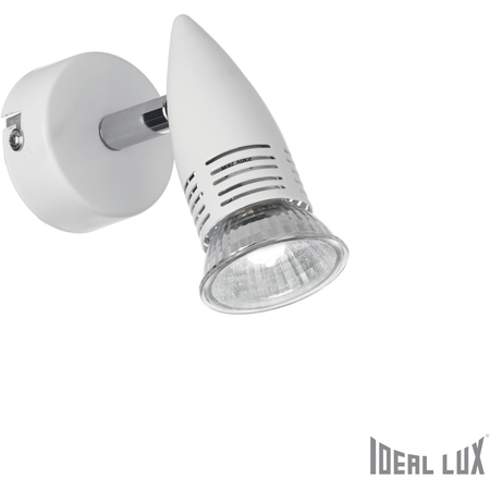 Ideal Lux Aplica alfa 1 bec, dulie gu10, l:60 mm, h:110mm, alb