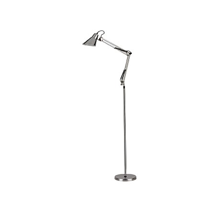 Lampa de podea Sally, 1 bec, dulie E27, D:950 mm, H:min 1150 / max 1850 mm, Argintiu