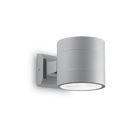 Aplica de exterior Snif rotunda, 1 bec, dulie G9, L:110 mm, H:110 mm, Gri