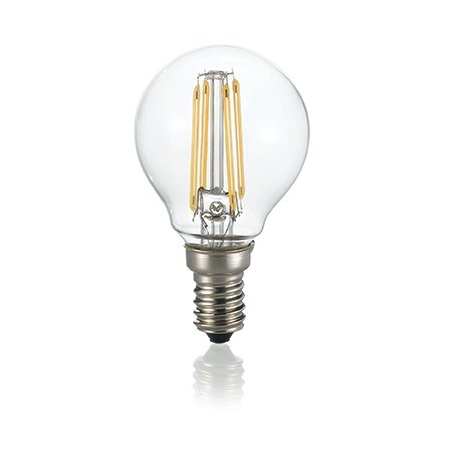 Bec LED Sfera transparent, dulie E14, 4 W - 3000 K, lumina calda