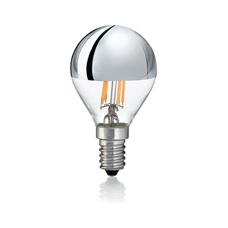 Bec LED Sfera Crom, dulie E14, 4 W - 3000 K, lumina calda